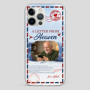 Grandpa “A Letter From Heaven” Phone Case – Custom Memorial Keepsake - 89Prints