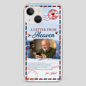 Grandpa “A Letter From Heaven” Phone Case – Custom Memorial Keepsake - 89Prints