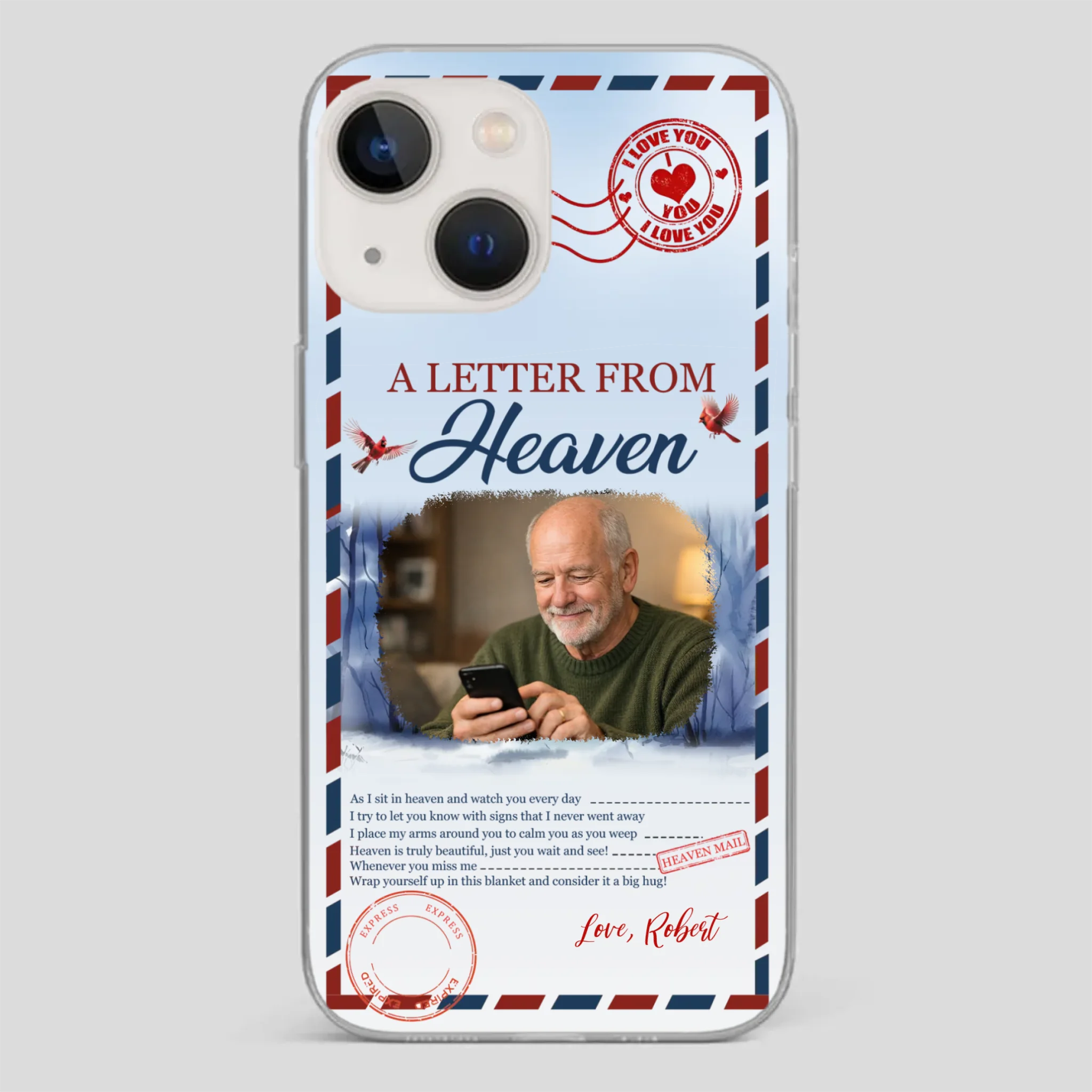Grandpa “A Letter From Heaven” Phone Case – Custom Memorial Keepsake - 89Prints