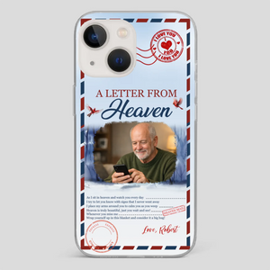 Grandpa “A Letter From Heaven” Phone Case – Custom Memorial Keepsake - 89Prints