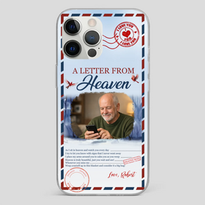 Grandpa “A Letter From Heaven” Phone Case – Custom Memorial Keepsake - 89Prints