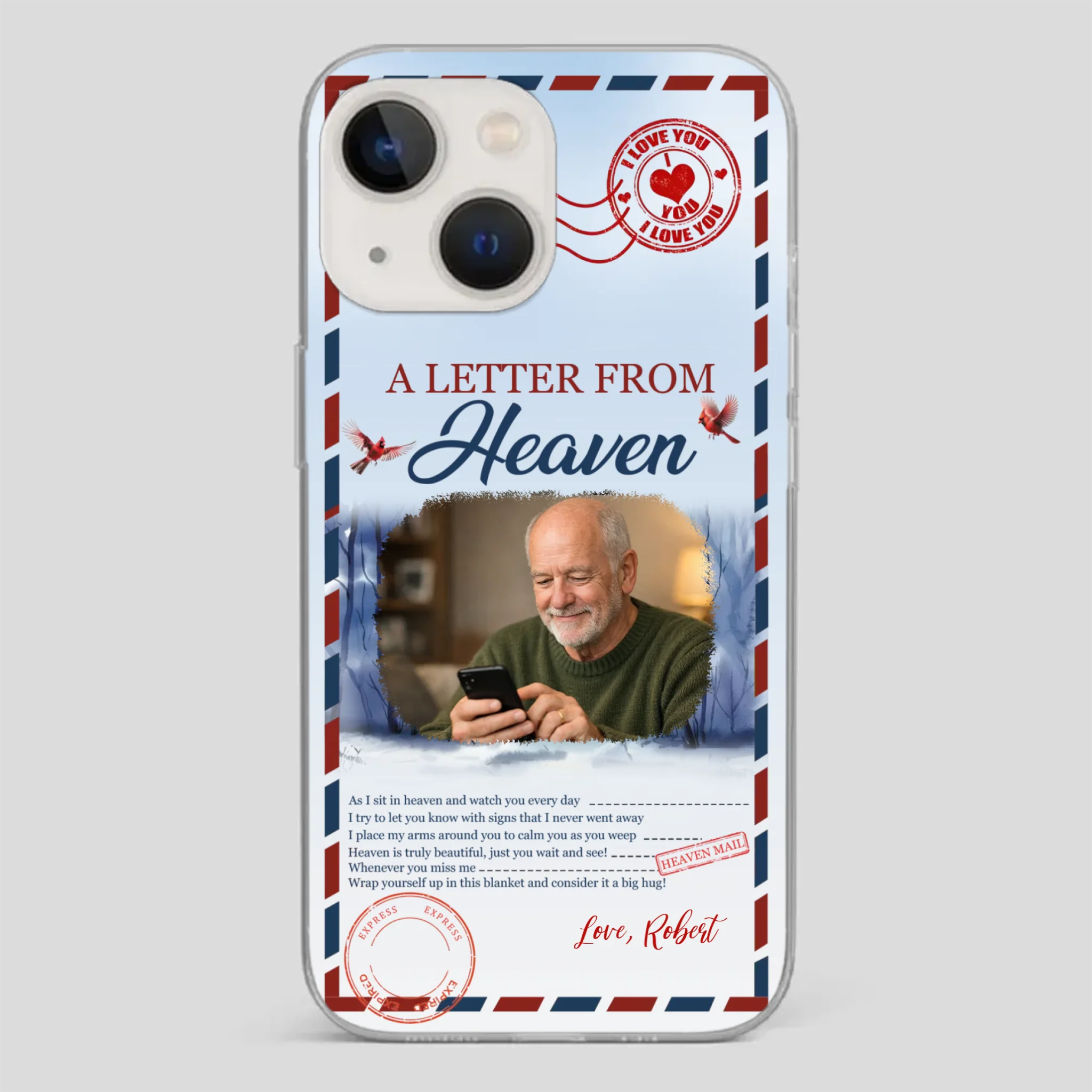 Grandpa “A Letter From Heaven” Phone Case – Custom Memorial Keepsake - 89Prints