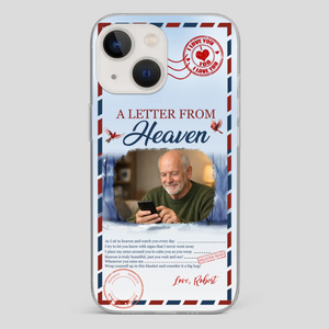 Grandpa “A Letter From Heaven” Phone Case – Custom Memorial Keepsake - 89Prints