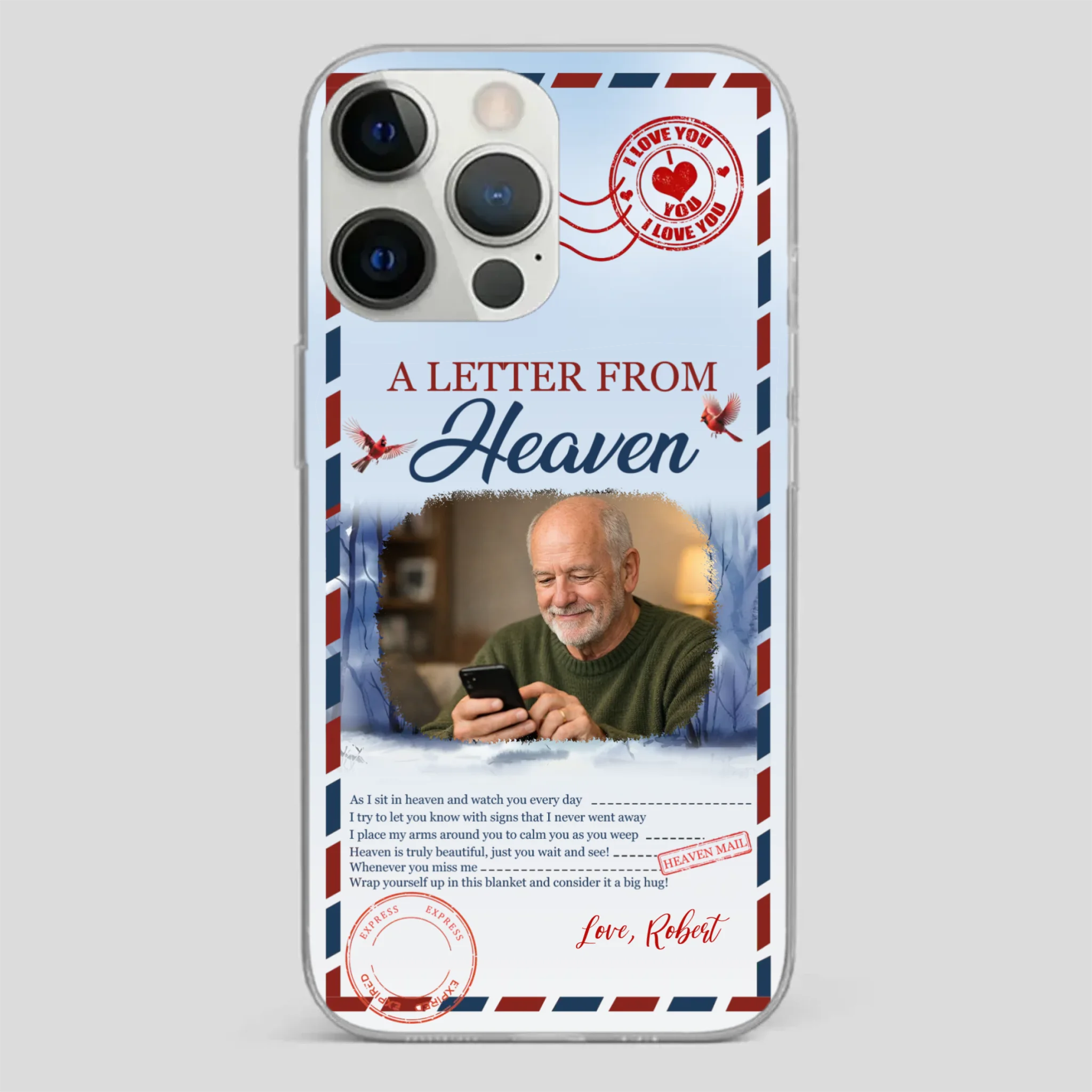 Grandpa “A Letter From Heaven” Phone Case – Custom Memorial Keepsake - 89Prints