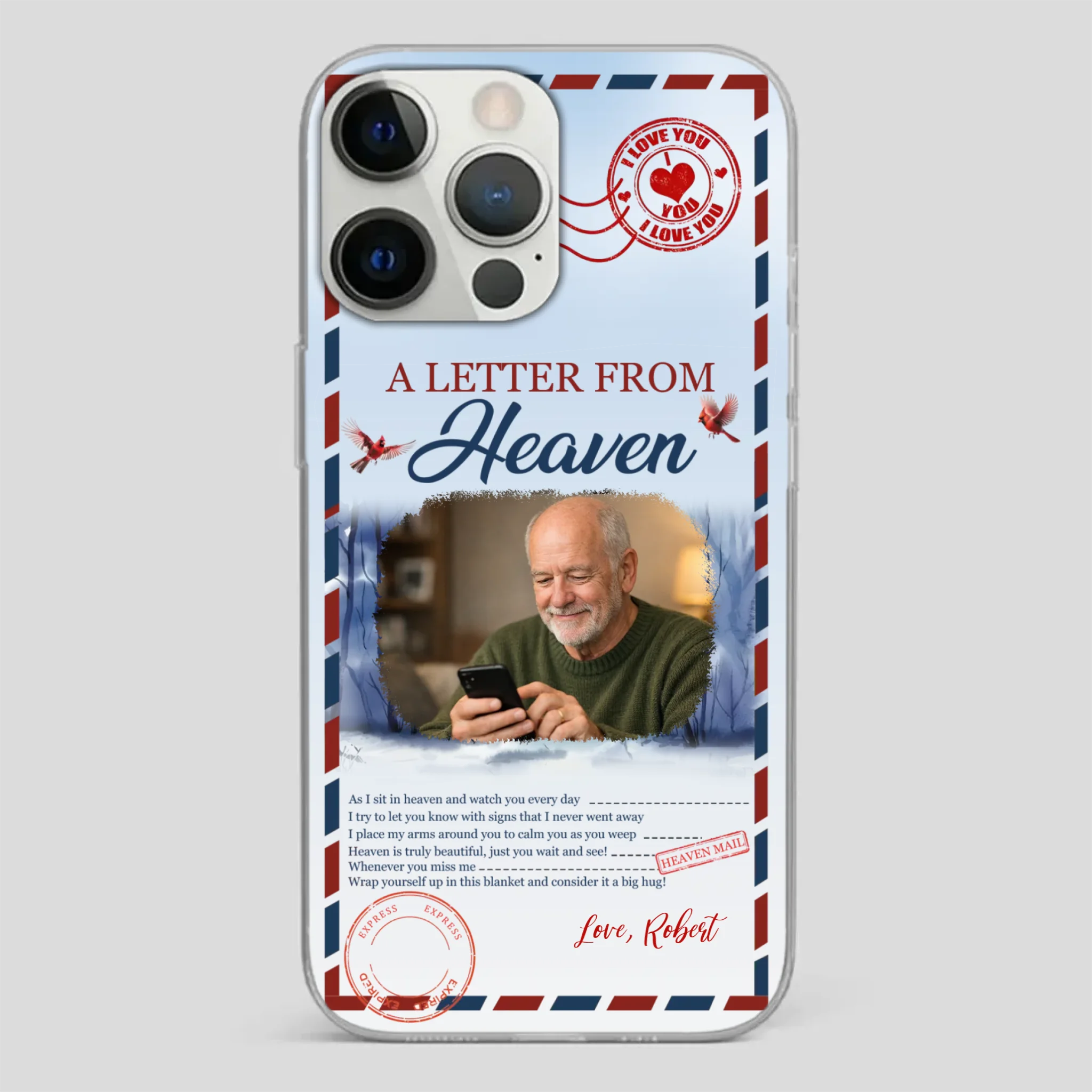 Grandpa “A Letter From Heaven” Phone Case – Custom Memorial Keepsake - 89Prints