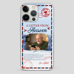 Grandpa “A Letter From Heaven” Phone Case – Custom Memorial Keepsake - 89Prints