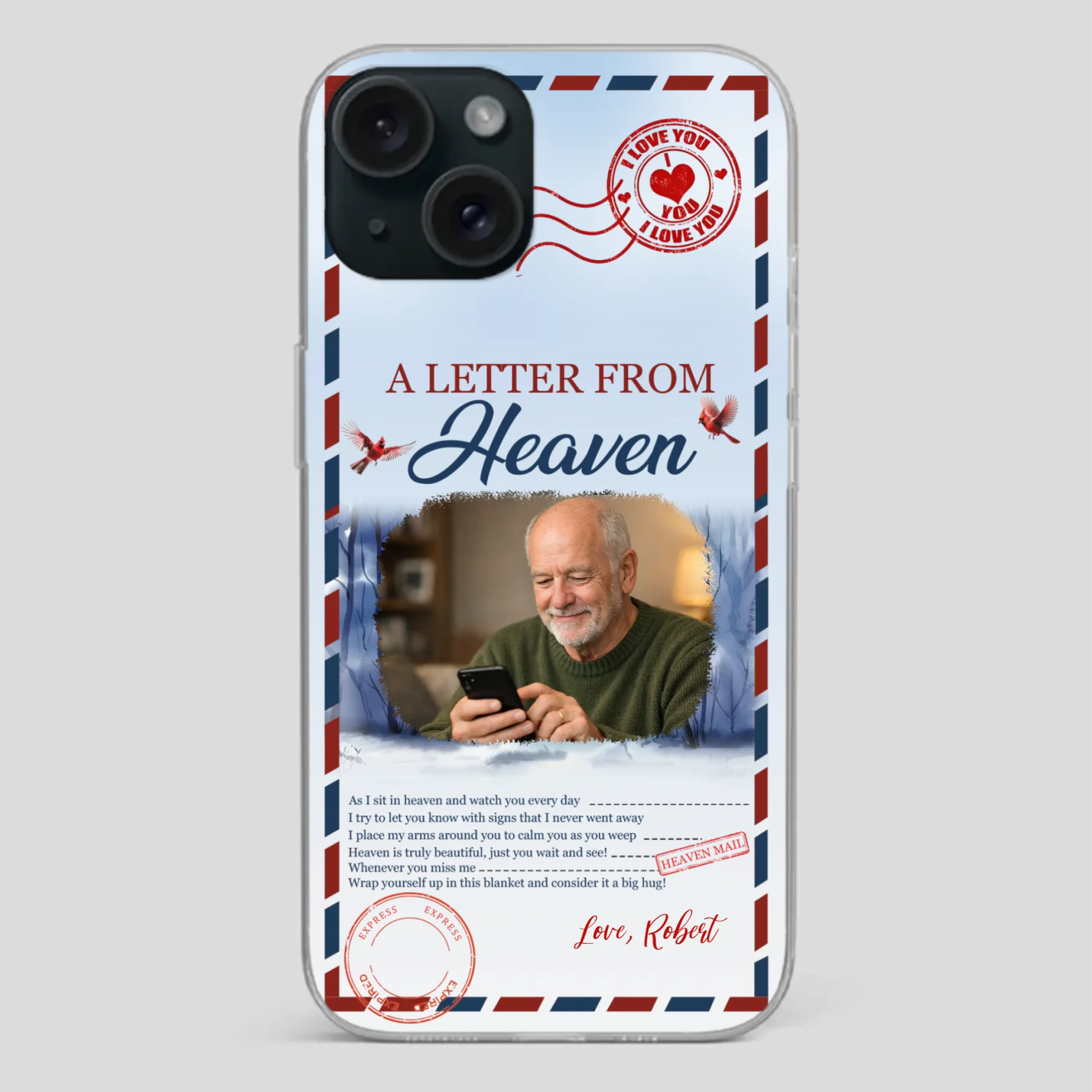 Grandpa “A Letter From Heaven” Phone Case – Custom Memorial Keepsake - 89Prints