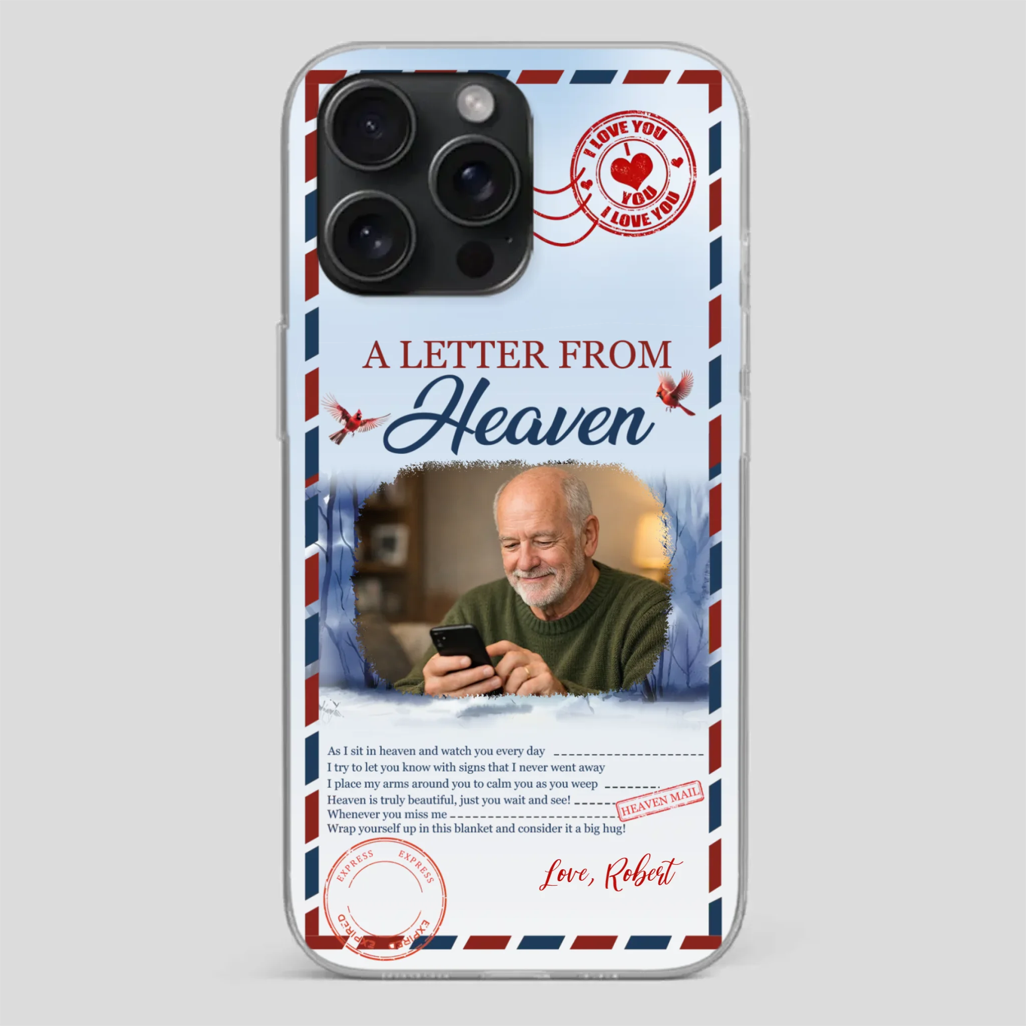 Grandpa “A Letter From Heaven” Phone Case – Custom Memorial Keepsake - 89Prints