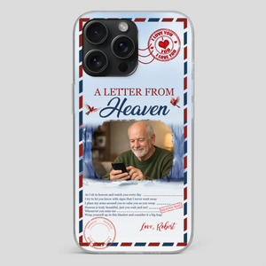 Grandpa “A Letter From Heaven” Phone Case – Custom Memorial Keepsake - 89Prints