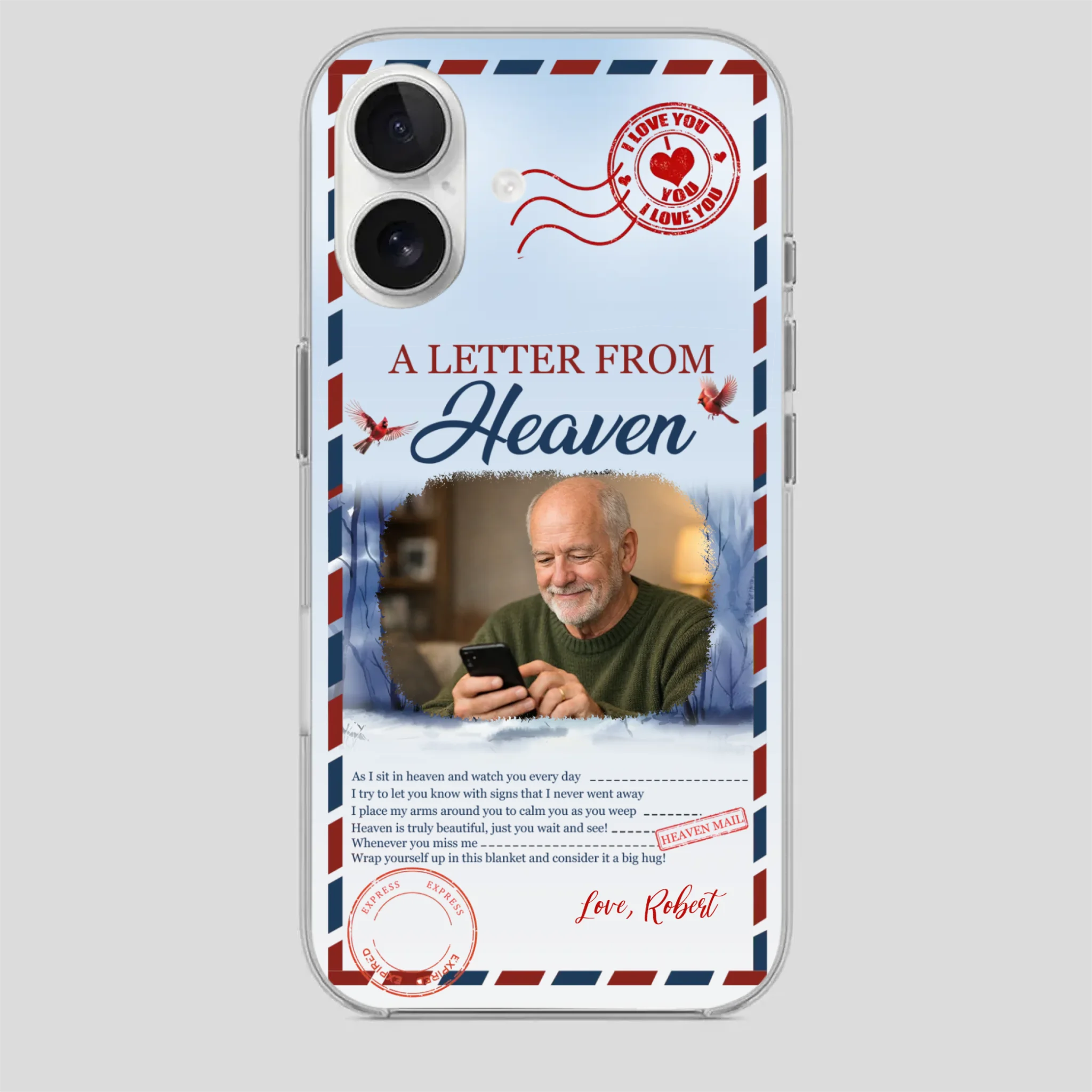 Grandpa “A Letter From Heaven” Phone Case – Custom Memorial Keepsake - 89Prints