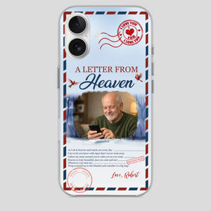 Grandpa “A Letter From Heaven” Phone Case – Custom Memorial Keepsake - 89Prints