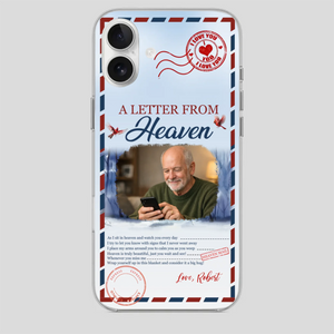Grandpa “A Letter From Heaven” Phone Case – Custom Memorial Keepsake - 89Prints