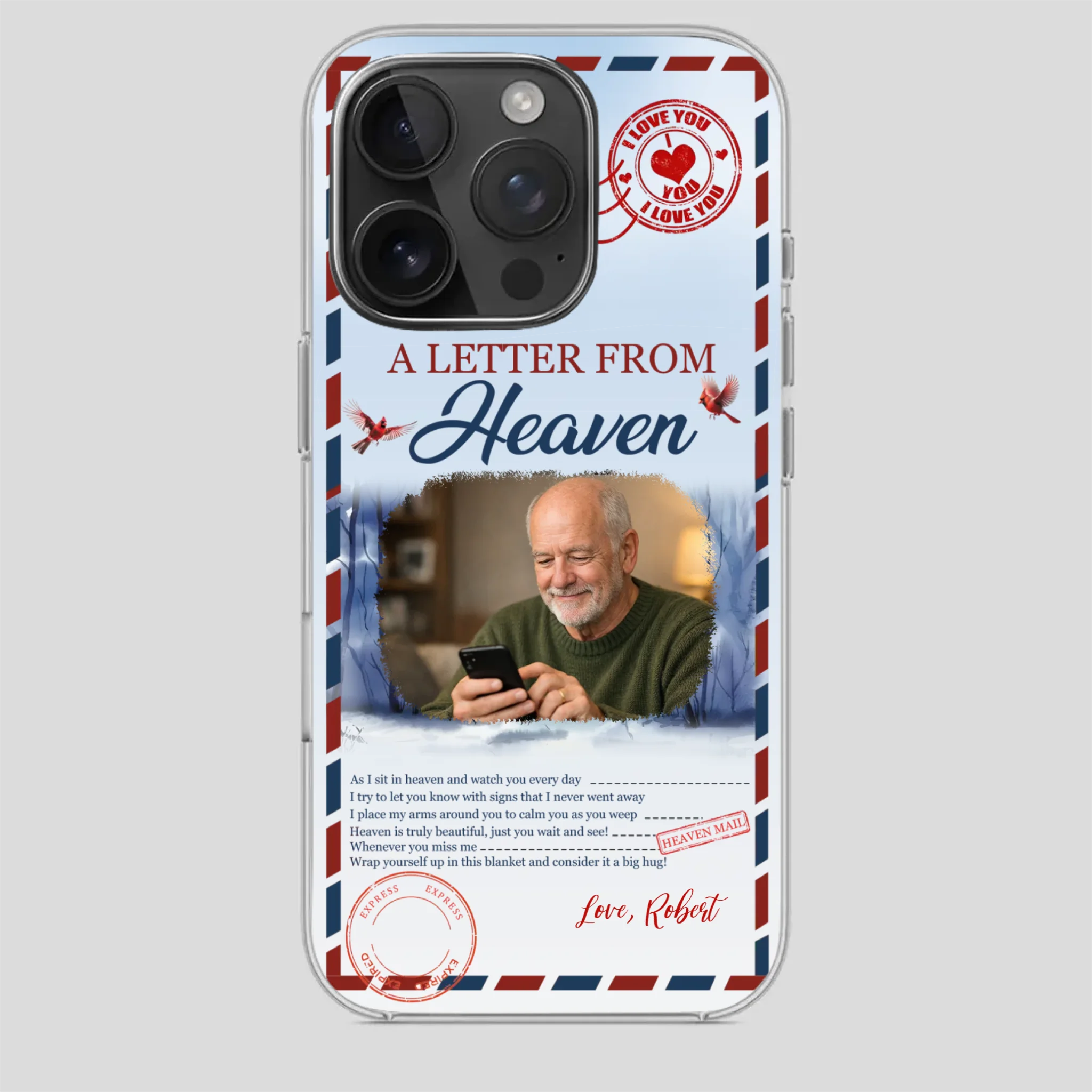 Grandpa “A Letter From Heaven” Phone Case – Custom Memorial Keepsake - 89Prints