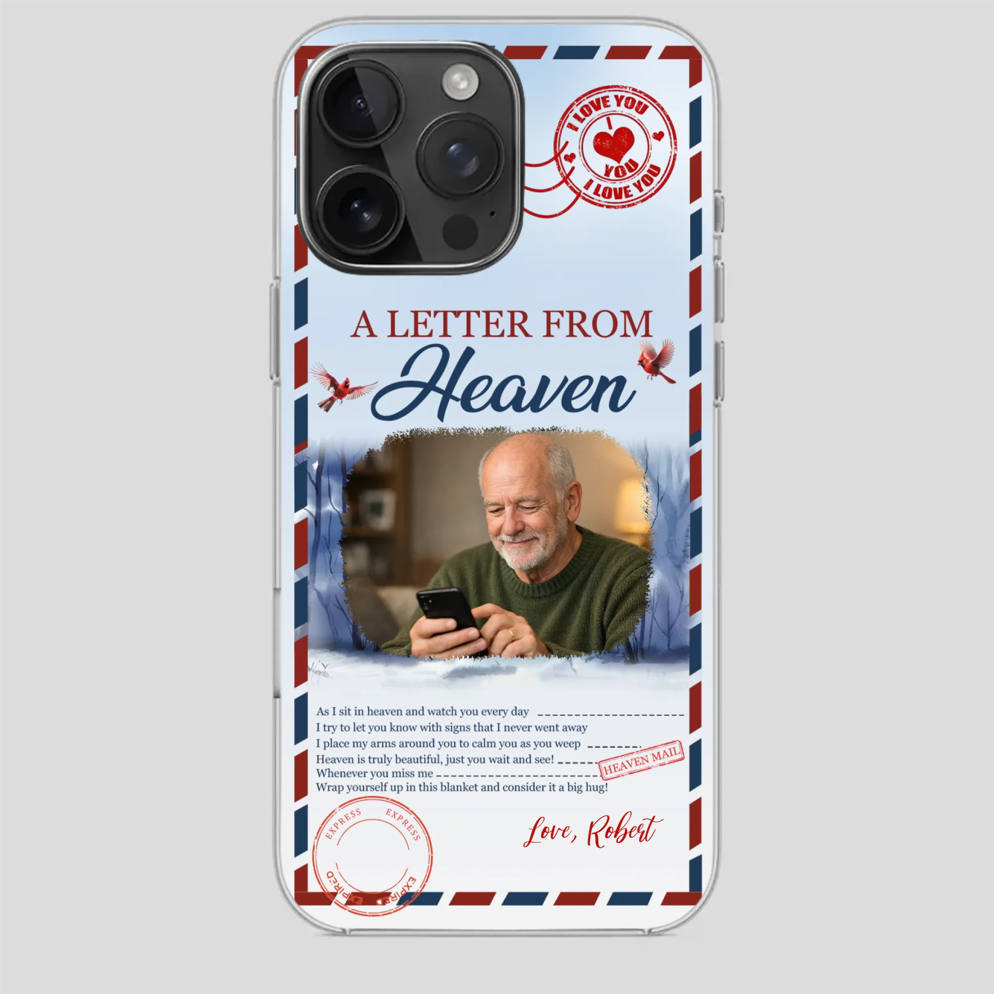 Grandpa “A Letter From Heaven” Phone Case – Custom Memorial Keepsake - 89Prints