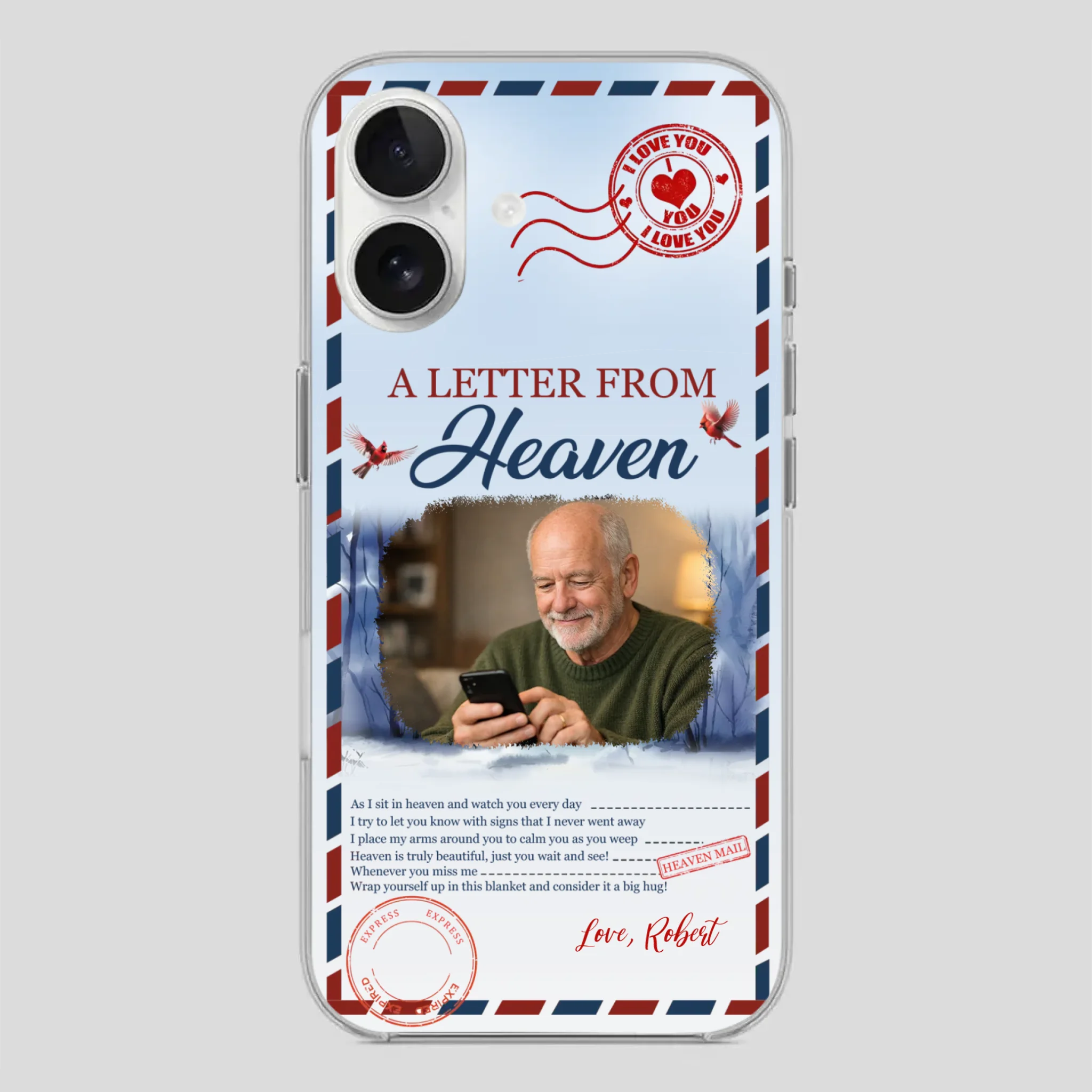 Grandpa “A Letter From Heaven” Phone Case – Custom Memorial Keepsake - 89Prints