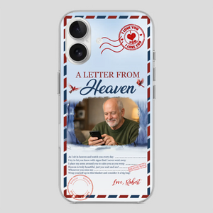 Grandpa “A Letter From Heaven” Phone Case – Custom Memorial Keepsake - 89Prints