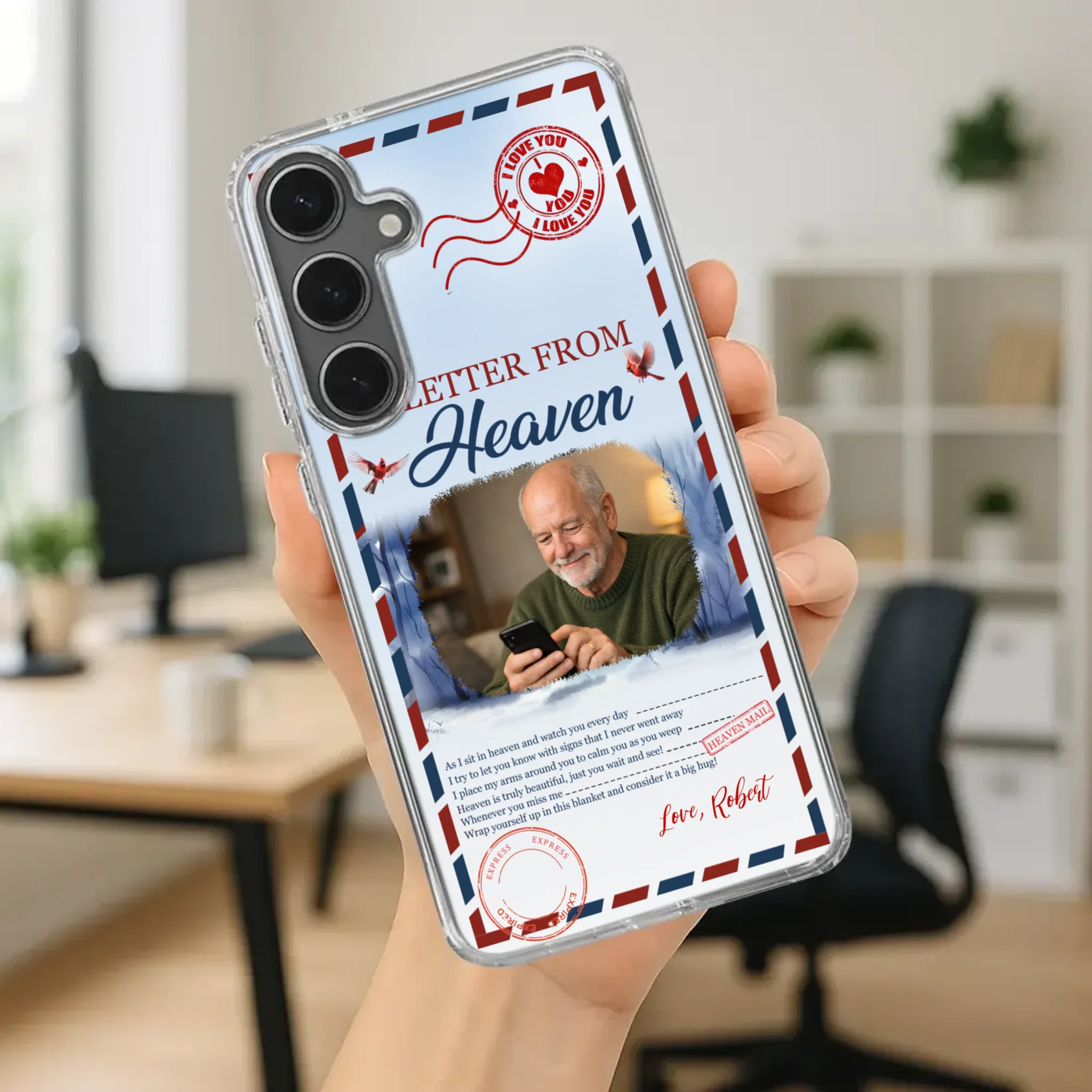 Grandpa “A Letter From Heaven” Phone Case – Custom Memorial Keepsake - 89Prints