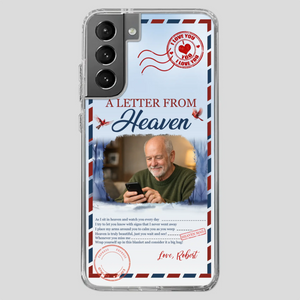 Grandpa “A Letter From Heaven” Phone Case – Custom Memorial Keepsake - 89Prints