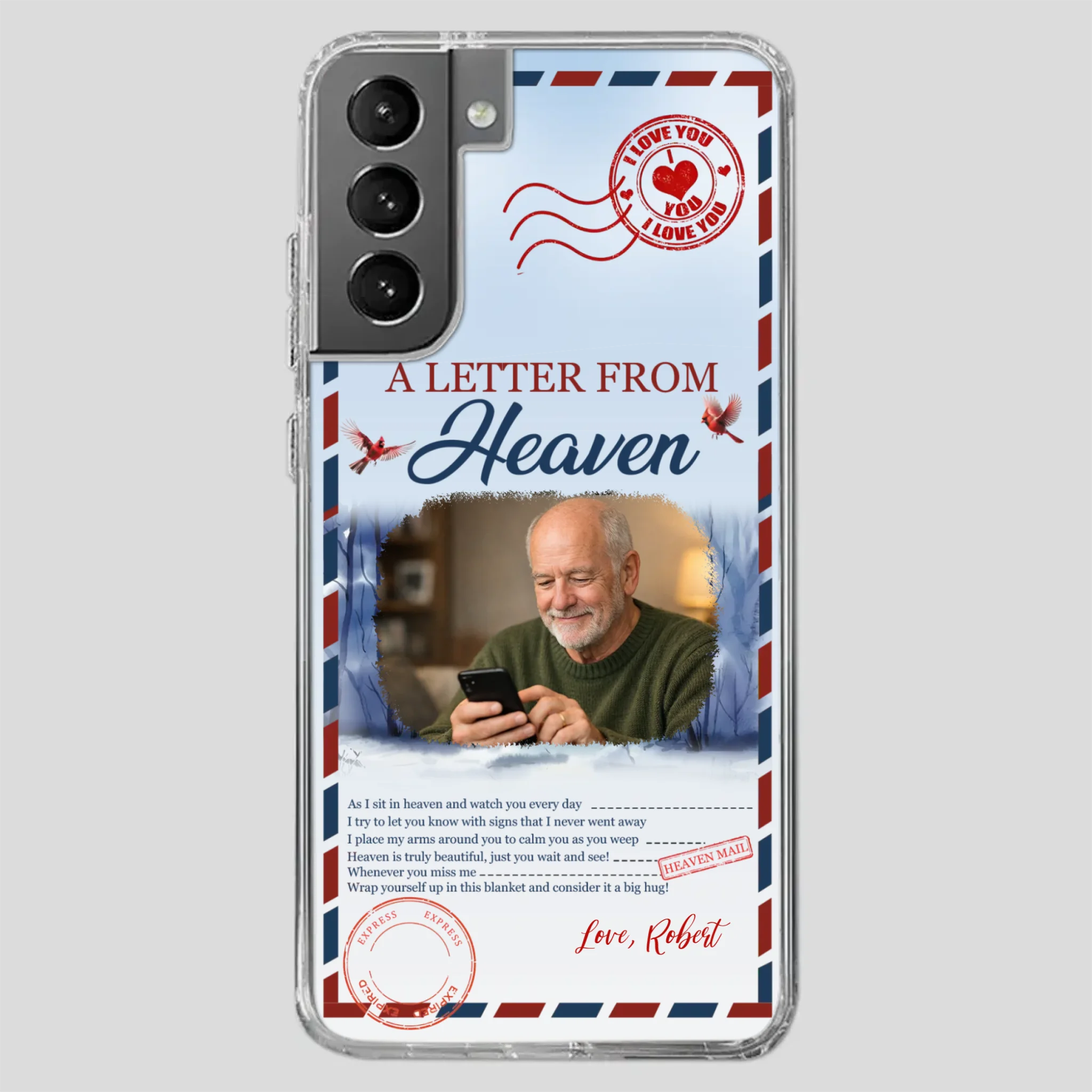 Grandpa “A Letter From Heaven” Phone Case – Custom Memorial Keepsake - 89Prints