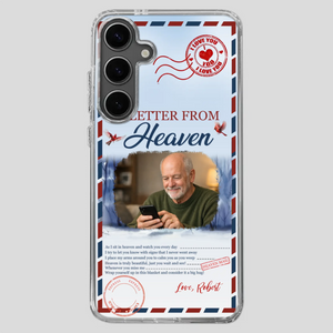 Grandpa “A Letter From Heaven” Phone Case – Custom Memorial Keepsake - 89Prints