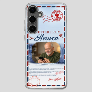 Grandpa “A Letter From Heaven” Phone Case – Custom Memorial Keepsake - 89Prints