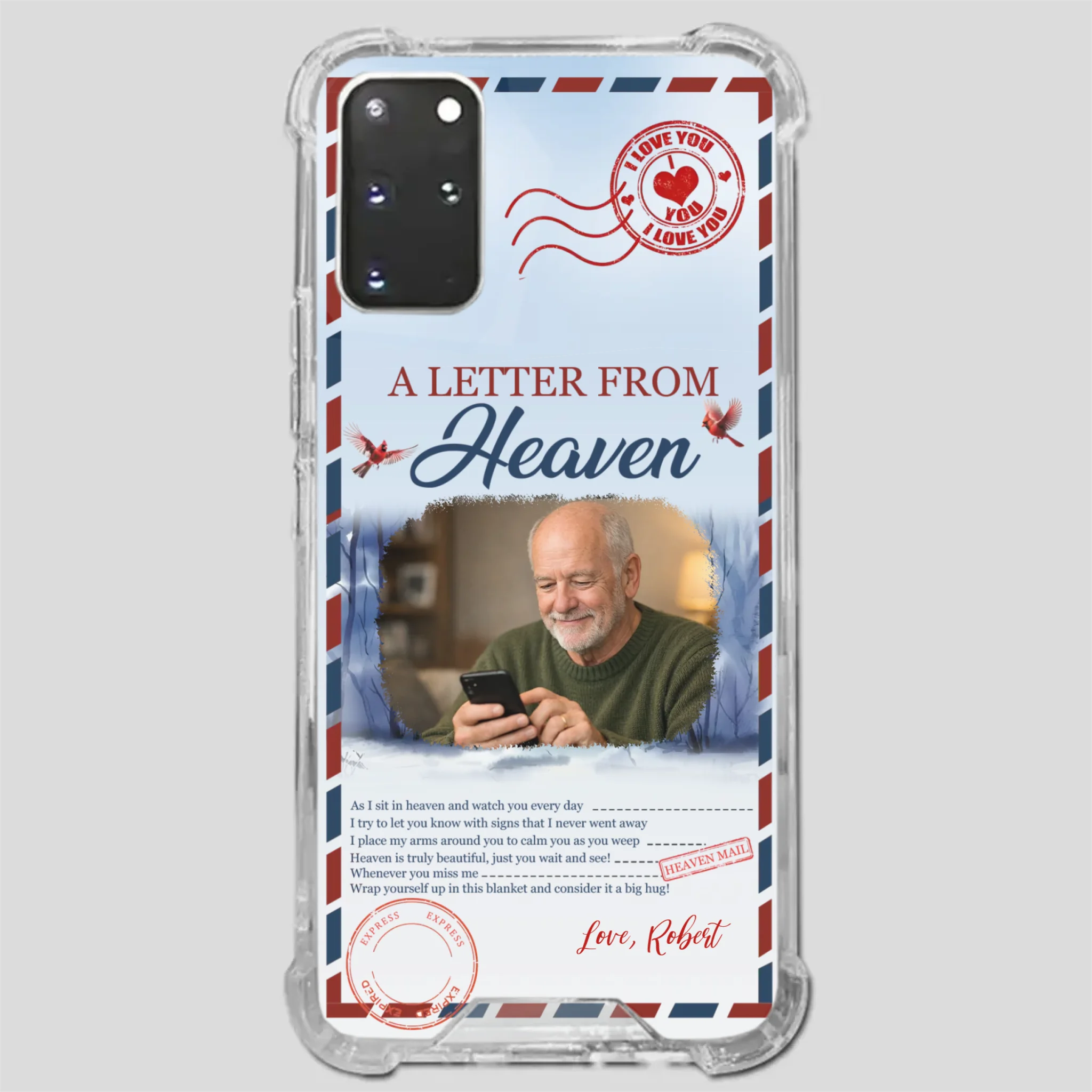 Grandpa “A Letter From Heaven” Phone Case – Custom Memorial Keepsake - 89Prints