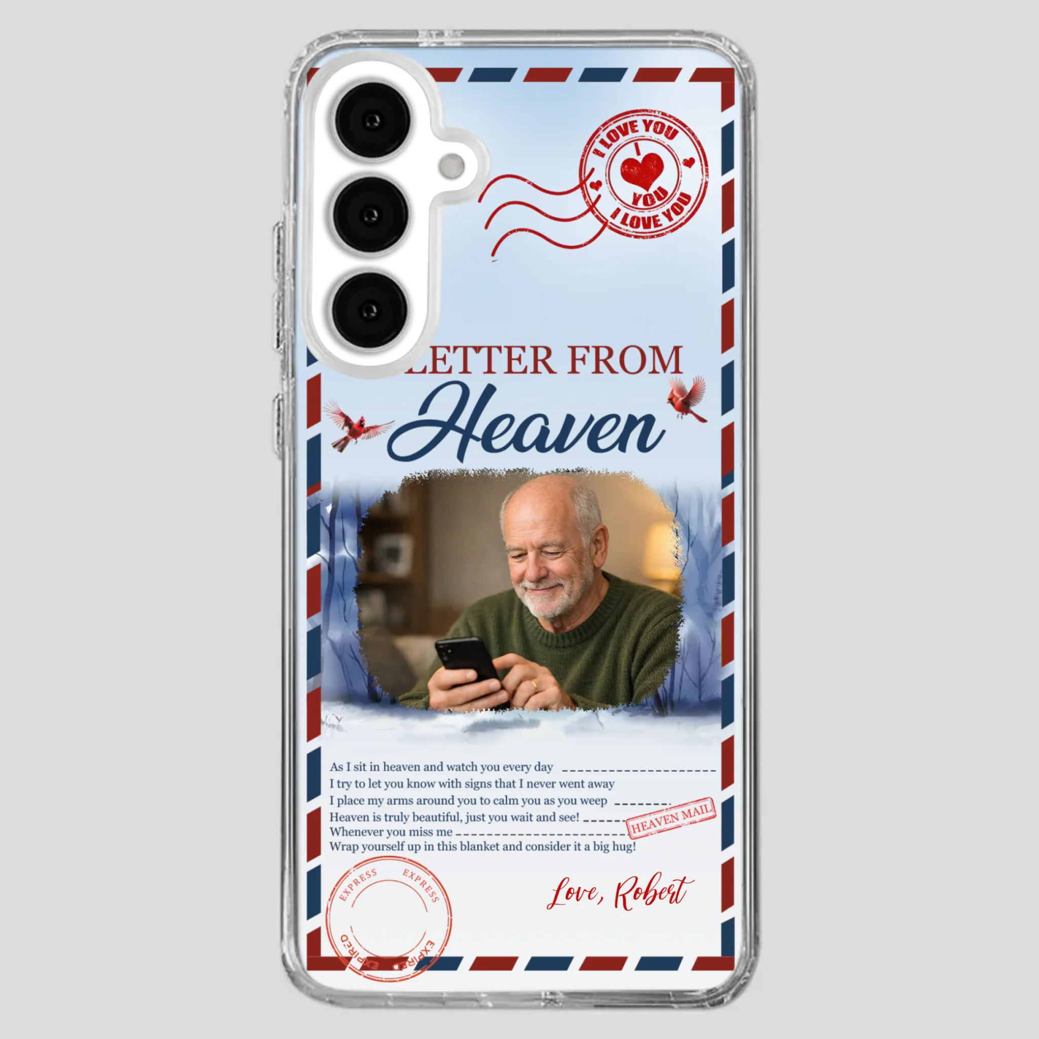 Grandpa “A Letter From Heaven” Phone Case – Custom Memorial Keepsake - 89Prints