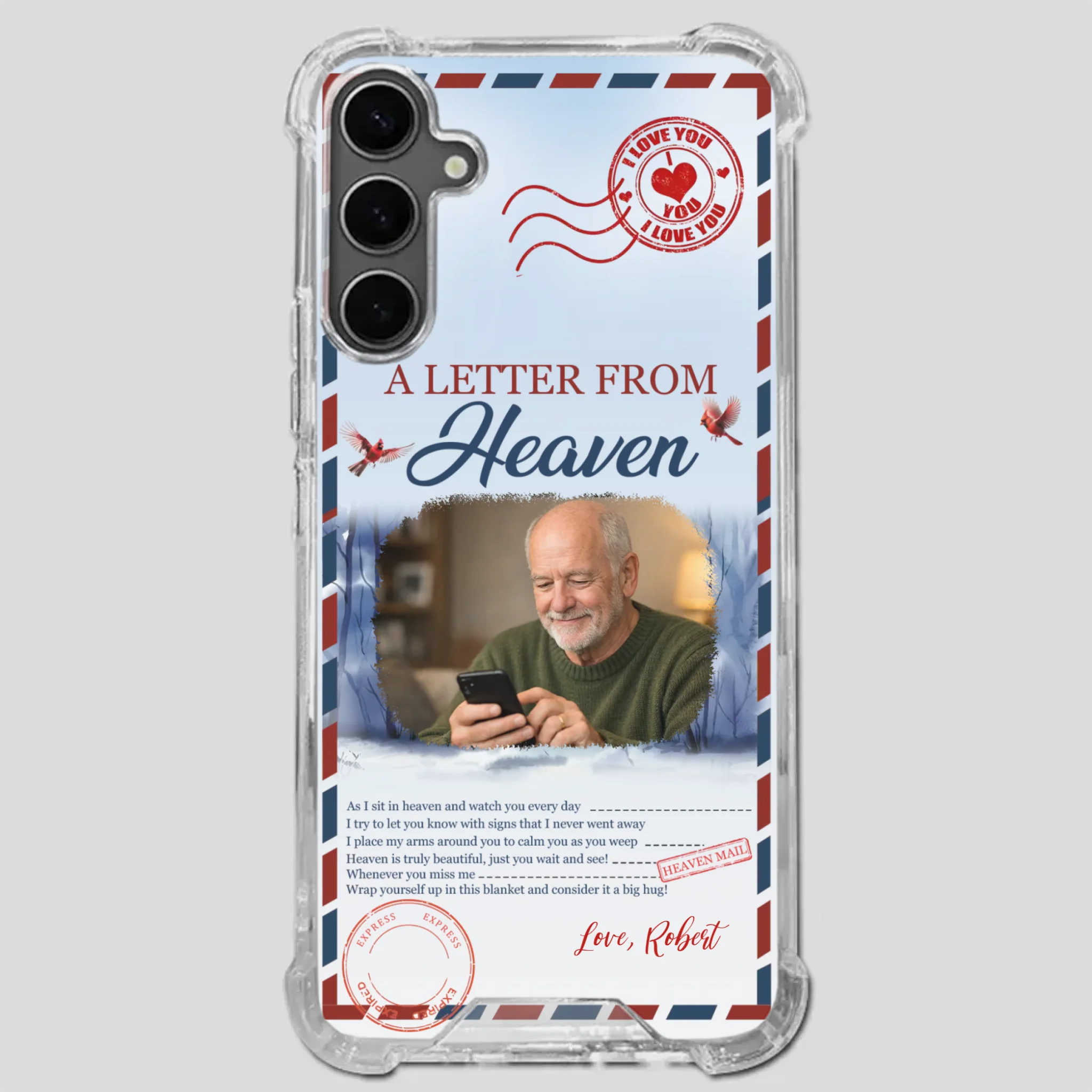 Grandpa “A Letter From Heaven” Phone Case – Custom Memorial Keepsake - 89Prints
