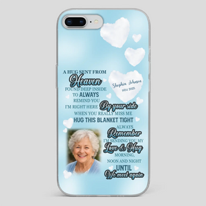“A Hug Sent From Heaven” Grandma Memorial Case – Forever Loved, Never Forgotten - 89Prints