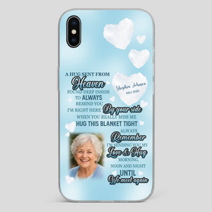 “A Hug Sent From Heaven” Grandma Memorial Case – Forever Loved, Never Forgotten - 89Prints