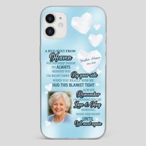 “A Hug Sent From Heaven” Grandma Memorial Case – Forever Loved, Never Forgotten - 89Prints