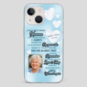 “A Hug Sent From Heaven” Grandma Memorial Case – Forever Loved, Never Forgotten - 89Prints