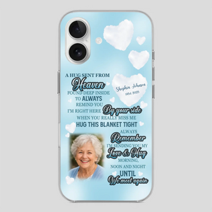 “A Hug Sent From Heaven” Grandma Memorial Case – Forever Loved, Never Forgotten - 89Prints