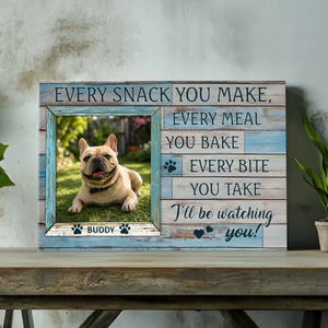 French Bulldog Canvas Wall Art - Personalized Vintage Wooden Style for Pet Lovers