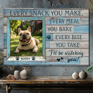French Bulldog Canvas Wall Art - Personalized Vintage Wooden Style for Pet Lovers