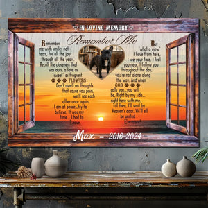 French Bulldog Canvas Wall Art - Custom Dog Memorial Window Sign