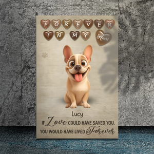 Personalized French Bulldog Memorial Canvas Wall Art – 