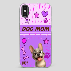 Customized French Bulldog Phone Case – Cute Purple Dog Mom Mobile Cover