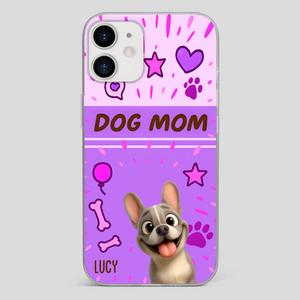 Customized French Bulldog Phone Case – Cute Purple Dog Mom Mobile Cover