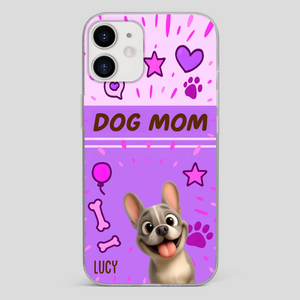 Customized French Bulldog Phone Case – Cute Purple Dog Mom Mobile Cover