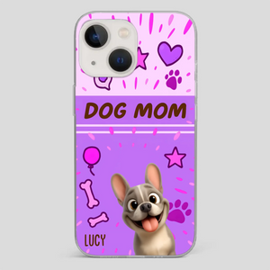Customized French Bulldog Phone Case – Cute Purple Dog Mom Mobile Cover