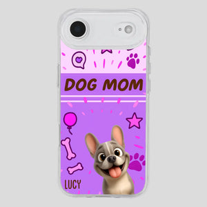 Customized French Bulldog Phone Case – Cute Purple Dog Mom Mobile Cover