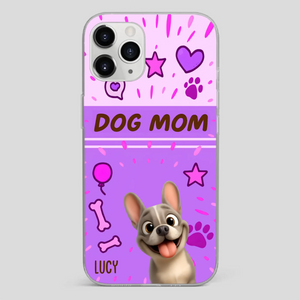Customized French Bulldog Phone Case – Cute Purple Dog Mom Mobile Cover