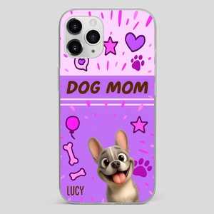 Customized French Bulldog Phone Case – Cute Purple Dog Mom Mobile Cover
