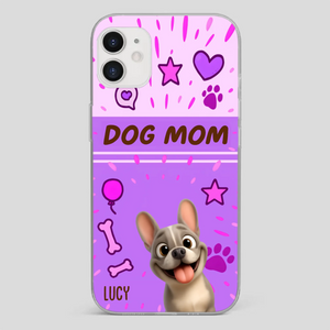 Customized French Bulldog Phone Case – Cute Purple Dog Mom Mobile Cover