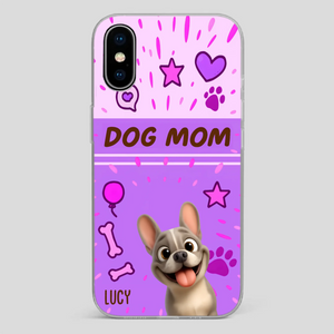 Customized French Bulldog Phone Case – Cute Purple Dog Mom Mobile Cover