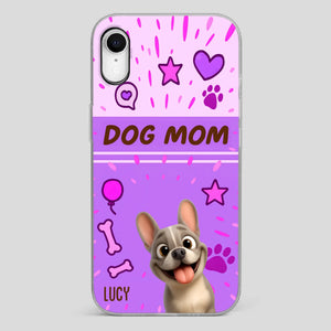 Customized French Bulldog Phone Case – Cute Purple Dog Mom Mobile Cover