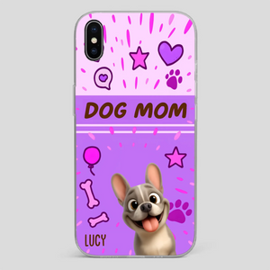 Customized French Bulldog Phone Case – Cute Purple Dog Mom Mobile Cover