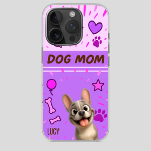 Customized French Bulldog Phone Case – Cute Purple Dog Mom Mobile Cover