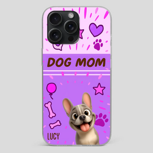 Customized French Bulldog Phone Case – Cute Purple Dog Mom Mobile Cover